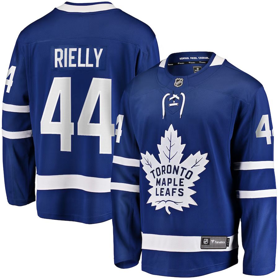 Men Toronto Maple Leafs 44 Morgan Rielly Fanatics Branded Blue Home Breakaway Player NHL Jersey